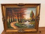 J van Riemsdijk mooi schilderij, Minder dan 50 cm, Oorspronkelijke maker, Ophalen of Verzenden, Zo goed als nieuw