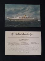 Uit erfenis - PR kaart s.s. Statendam vermoedelijk uit 1959, Verzamelen, Scheepvaart, Ophalen of Verzenden, Nieuw, Motorboot, Kaart, Foto of Prent