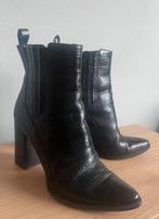 Prachtige leren laarsjes, Zwart, Lage of Enkellaarzen, Ophalen of Verzenden, Gedragen