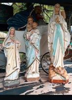 Antieke Gipsen Maria Beelden Set, Antiek en Kunst, Ophalen of Verzenden