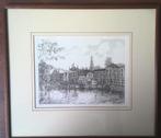 Ets Anna Doedijns - stadsgezicht Haarlem Gezicht op de Kade, Antiek en Kunst, Ophalen