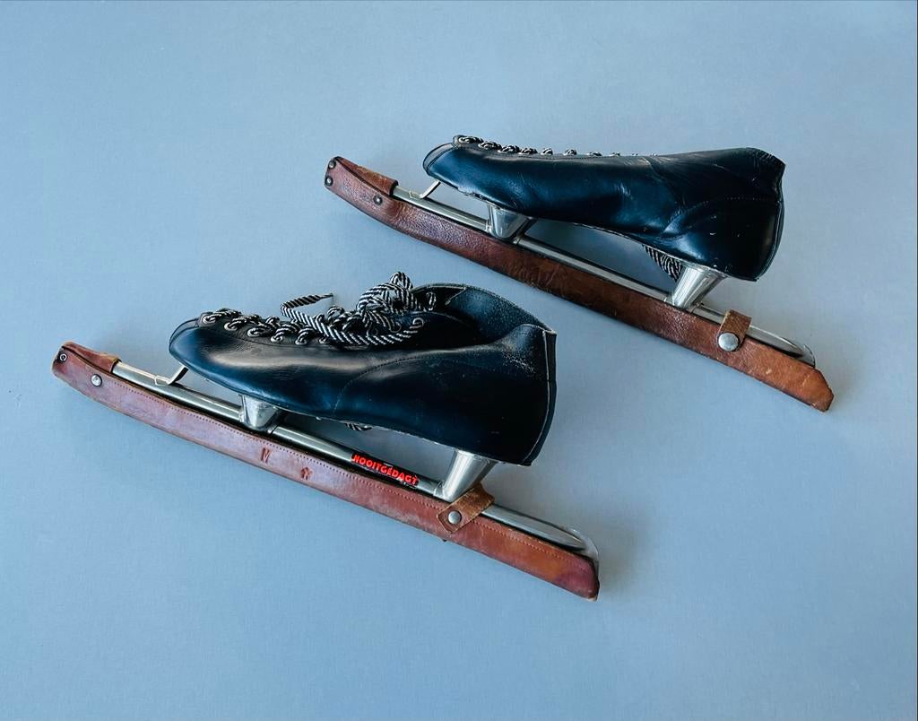 Nooitgedacht Noren schaatsen met leren hoezen, mt 43, Sport en Fitness, Schaatsen, Overige merken, Gebruikt, Ophalen of Verzenden