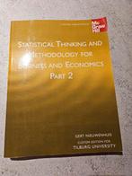 Statistical Thinking - Deel 2, Boeken, Studieboeken en Cursussen, Gelezen, Gert Nieuwenhuis, Ophalen of Verzenden, WO