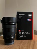 Te koop Sony FE 16-35 2.8 GM, Ophalen of Verzenden, Zo goed als nieuw, Groothoeklens