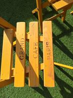 Grand Café Paris tuinset - okergeel,bij verkoop af te halen, Tuin en Terras, Tuinsets en Loungesets, Ophalen, Gebruikt, Eettafel