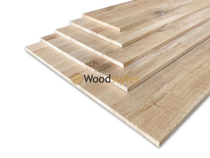 Massief eiken panelen | 18 mm | Vele afmetingen | Webshop, Doe-het-zelf en Verbouw, Platen en Panelen, Nieuw, Hout, Minder dan 20 mm