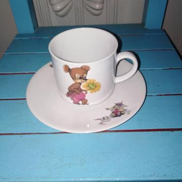 Kop en schotel met beertje, konijntje en haasje - Bavaria beschikbaar voor biedingen