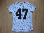 Shirt wit met zwart maat 146 - 152, Rebel, Ophalen of Verzenden, Zo goed als nieuw, Shirt of Longsleeve