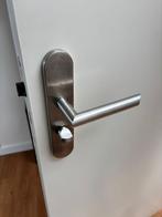 stompe binnendeur, met klink en slot   en scharnieren, Doe-het-zelf en Verbouw, Deuren en Horren, Ophalen, Gebruikt, 80 tot 100 cm