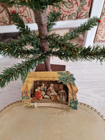 Antiek Kerststalletje Gloria Excelsis Deo beschikbaar voor biedingen