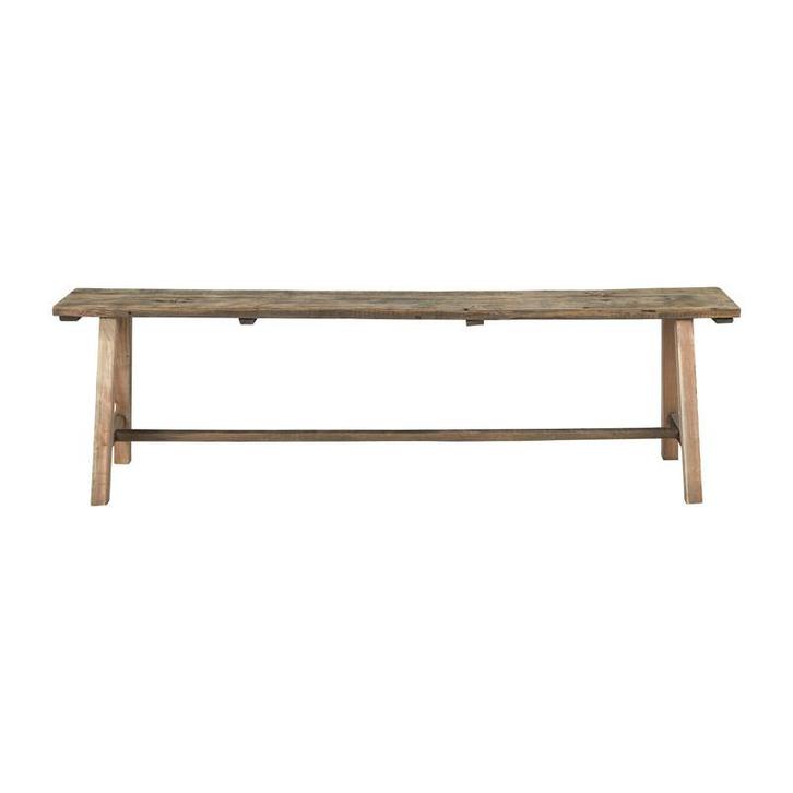 Xenos Recycle bankje - 150x24x45 cm, Tuin en Terras, Tuinbanken, Gebruikt, Hout, Ophalen