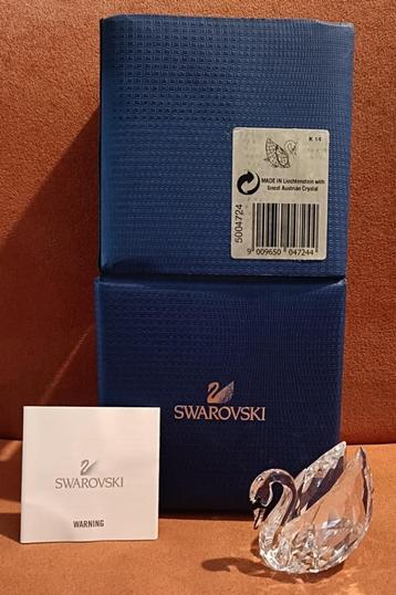 Swarovski zwaan, middel (nieuwe versie met gekleurde snavel) beschikbaar voor biedingen