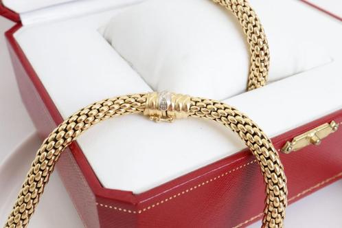 Fope Dames Ketting 18 Karaat Goud | 45cm, Sieraden, Tassen en Uiterlijk, Kettingen, Zo goed als nieuw, Goud, Goud, Ophalen of Verzenden