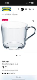€0,86 per glas Nieuw Ikea mok theeglas koffieglas 29 glazen, Nieuw, Ophalen of Verzenden, Glas, Overige stijlen