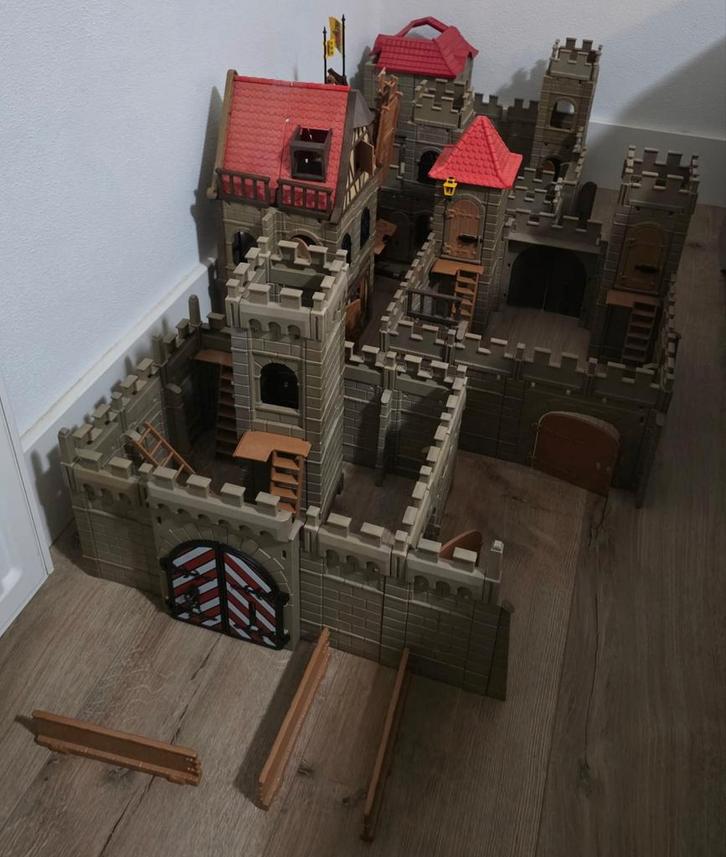 mega groot playmobil vintage kasteel fort 3455 & 3666 & 3344, Kinderen en Baby's, Speelgoed | Playmobil, Gebruikt, Ophalen of Verzenden