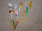 21 leuke cocktail prikkers 9 dieren en 12 gekleurde prikkers, Ophalen of Verzenden, Nieuw, Versiering, Verjaardag