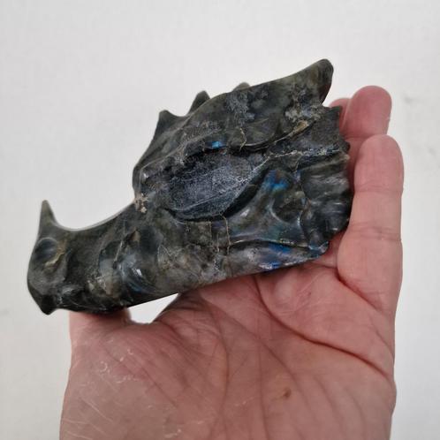 Labradoriet Drakenkop, Verzamelen, Mineralen en Fossielen, Mineraal, Ophalen of Verzenden