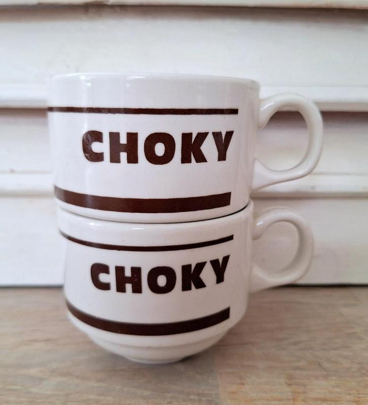 Vintage Choky kopjes, Antiek en Kunst, Antiek | Servies los, Ophalen of Verzenden
