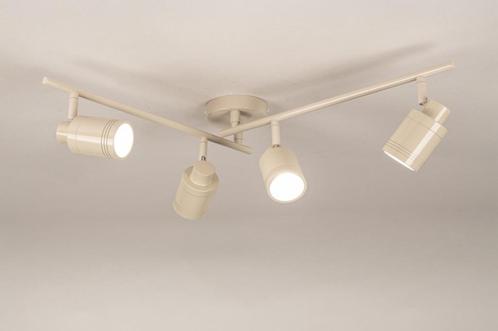 spotsrails beige badkamer keuken bank tafel hal spots lamp, Huis en Inrichting, Lampen | Plafondlampen, Nieuw, Ophalen of Verzenden
