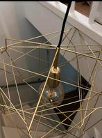 Moderne gouden hanglamp, Ophalen, Zo goed als nieuw, Metaal, Minder dan 50 cm