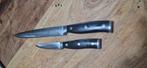 Damascus vleesmes / schilmes keuken set, Ophalen of Verzenden, Gebruikt, Rvs of Chroom