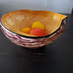 Prachtige 2-kleurige vintage Murano stijl glazen schaal, Ophalen, Schaal, Rond, Glas