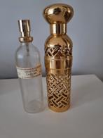 Zeldzaam 1930 Guerlain parfum fles - messing etui, Ophalen of Verzenden