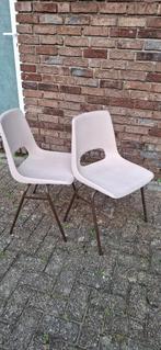 Stapelstoel, Ophalen, Gebruikt, Bruin, Metaal