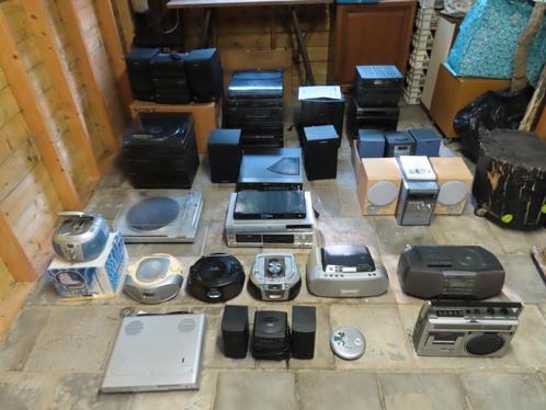grote partij audio/videoapparatuur met defecten, Audio, Tv en Foto, Overige Audio, Tv en Foto, Niet werkend, Ophalen