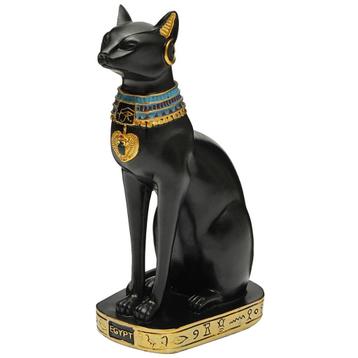 Egyptische Kat Beeld Sphinx Decoratie Godin Pharoah Vintage beschikbaar voor biedingen