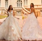 Spectaculaire trouwjurk Shereen €799 34 36 38 40 42 44, Ophalen, Nieuw, Wit, Trouwjurk