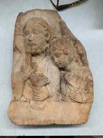 Romanesque Stone Relief, Jesus with a chalice and halo, Ophalen of Verzenden