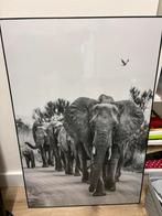 Olifanten schilderij 90x60, Huis en Inrichting, Woonaccessoires | Schilderijen, Tekeningen en Foto's, Ophalen, Zo goed als nieuw