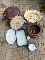 emaille potten en pannen, Antiek en Kunst, Antiek | Emaille, Ophalen of Verzenden