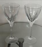 Set van 2 glazen Crystal Wijnglazen gaaf, Glas of Glazen, Ophalen of Verzenden, Effen, Glas