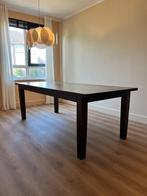 Massief houten eettafel 220 x 100 x 74 cm, Ophalen, Gebruikt, 200 cm of meer, 50 tot 100 cm