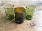 Rebottled Glazen - Set van 3, Ophalen of Verzenden, Zo goed als nieuw, Glas
