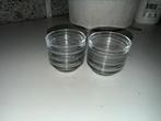 8 stuks glazen sausbakjes incl recept, Ophalen of Verzenden, Zo goed als nieuw, Glas, Overige typen