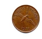 Guernsey 1 penny 1971, Ophalen of Verzenden, Overige landen