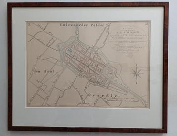 Alkmaar Historische kaart omgeving polder 1821 beschikbaar voor biedingen