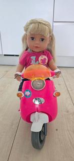 Baby Born Zus Pop met Scooter, Ophalen of Verzenden, Gebruikt, Babypop