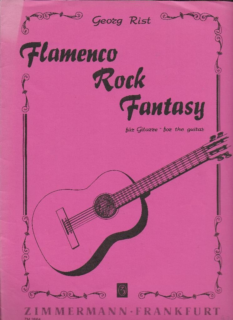 Bo756 bladmuziek flamenco rock fantasy voor gitaar, Ophalen of Verzenden, Gebruikt, Artiest of Componist, Gitaar