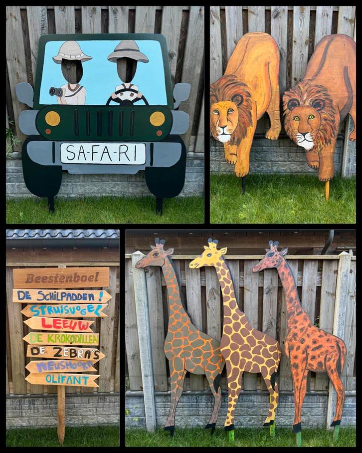 Straatversiering Thema Safari Te Huur!, Hobby en Vrije tijd, Feestartikelen | Verhuur, Overige, Ophalen