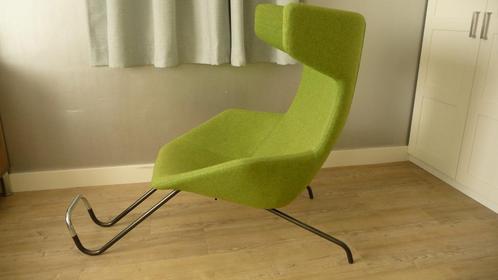 Twee Moroso stoelen, licht groen, Huis en Inrichting, Fauteuils, Zo goed als nieuw, Metaal, Stof, Ophalen of Verzenden