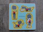 Houten Jip en Janneke nopjespuzzel, Kinderen en Baby's, Speelgoed | Kinderpuzzels, 2 tot 4 jaar, Gebruikt, Ophalen of Verzenden