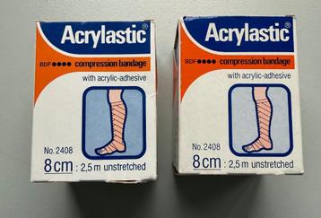 Acrylastic Compressieverband (8 cm x 2,5 m) - 2 Stuks beschikbaar voor biedingen