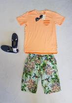 Prachtig licht oranje SCOTCH & SODA shirt mt 14/164. NIEUW!, Nieuw, Jongen, Shirt of Longsleeve, Verzenden