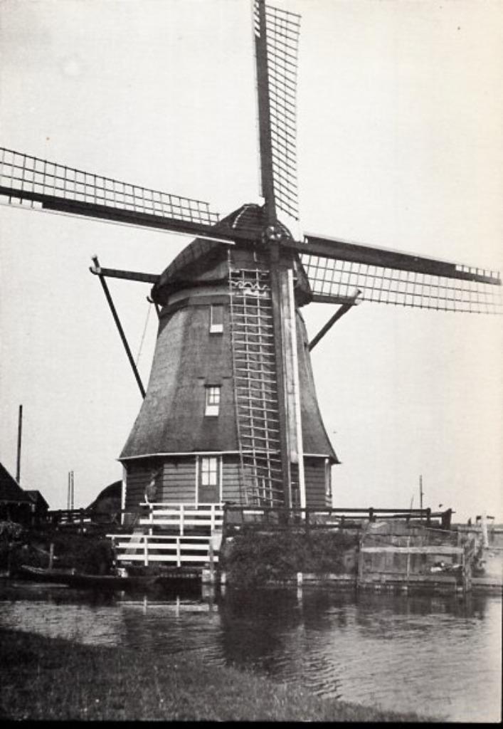 (NH479) Ansichtkaart Uitgeest molen De Zien /De Kat 1928, Verzamelen, Ansichtkaarten | Nederland, Ongelopen, Noord-Holland, 1960 tot 1980