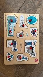 Houten puzzel Fiep Westendorp boerderij iconic toys, Ophalen of Verzenden, 10 tot 50 stukjes, Gebruikt