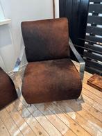 koeienstoel van Amerikaanse koeienhuid zeer mooi, Huis en Inrichting, Stoelen, Ophalen, Overige materialen, Bruin, Vintage